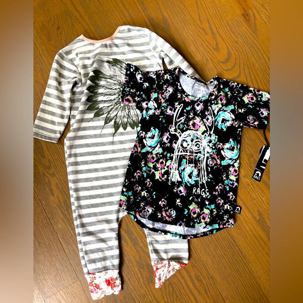RAGS to Raches - Size 3/4. top & Romper
